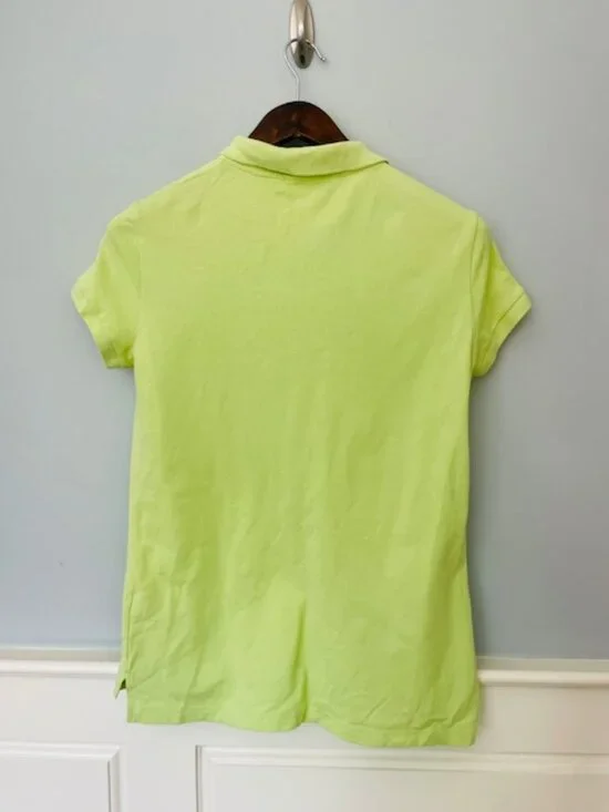 Lacoste Preppy Women's Feminine Fitted Polo Shirt Key Lime Green 44 - Picture 7 of 8